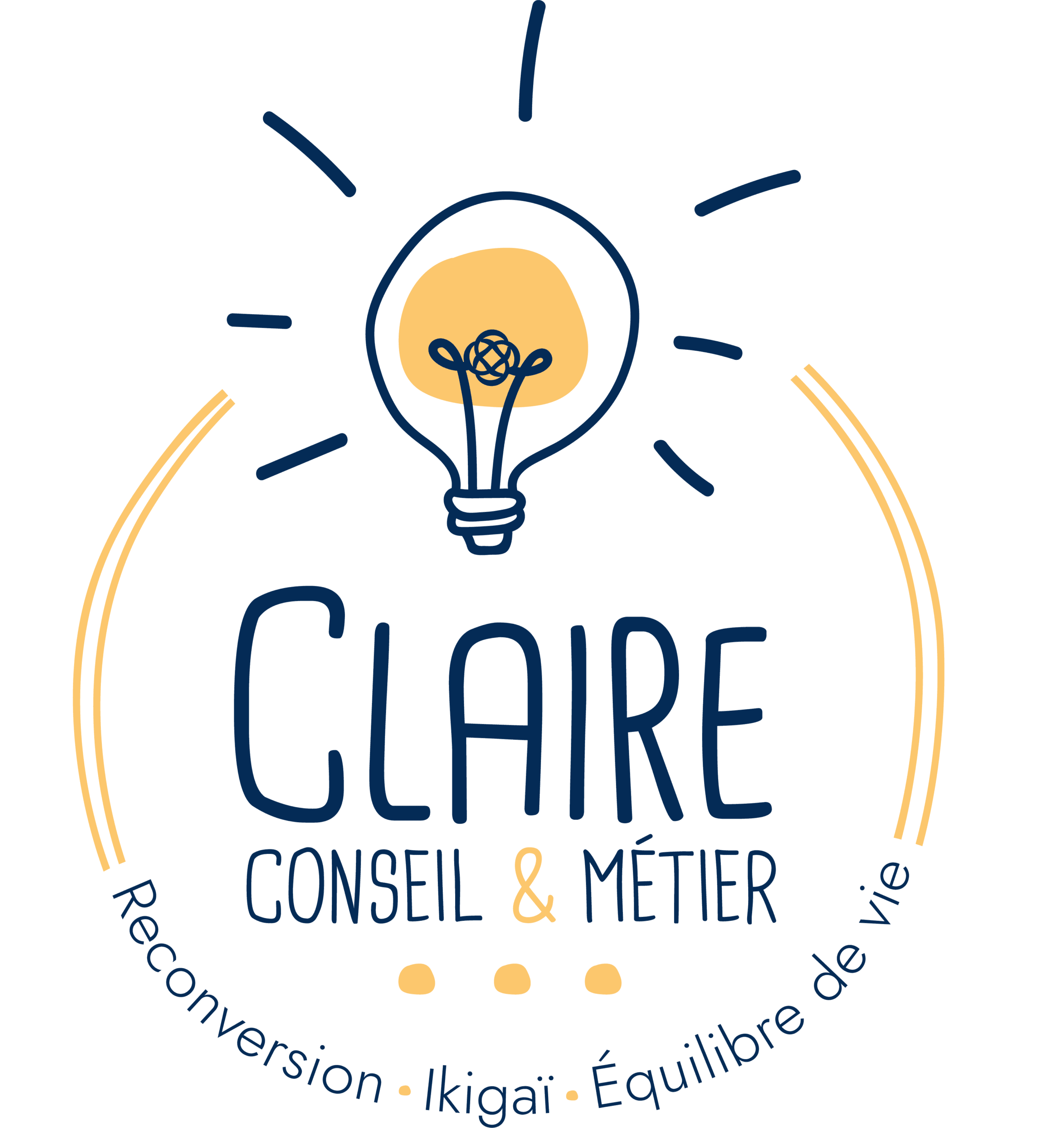 Logo Claire Méraud Conseil métier coach Ikigaï et orientation scolaire, reconversion professionnelle